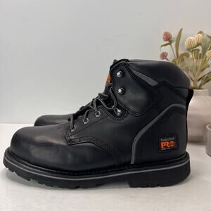 Timberland Pro Pit Boss 6" Steel Toe Work Boot Black Men 10.5 Medium Safety